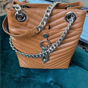 Rebecca Minkoff Brown Edie Quilted Purse